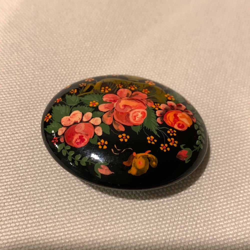 Hand painted European pin.